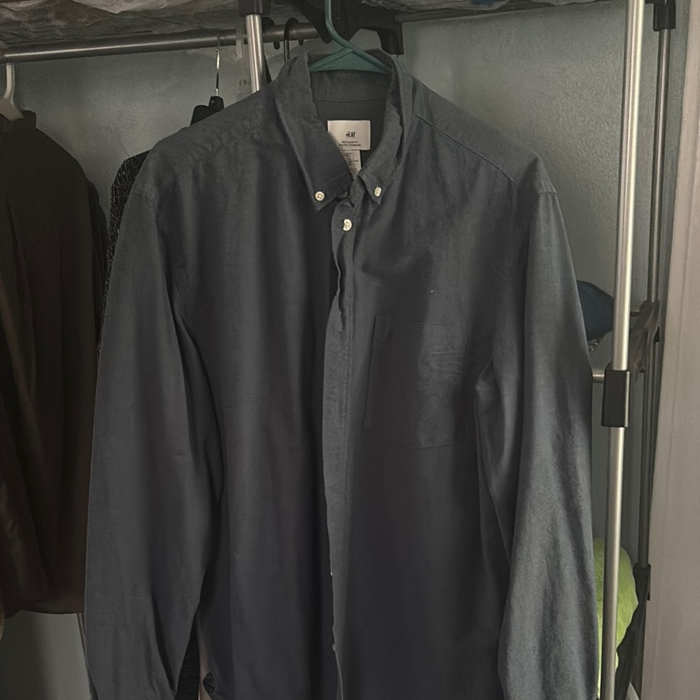 H&M Grey Dress Shirt